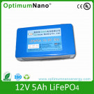12V 5ah LiFePO4 Battery Used for LED Lighting