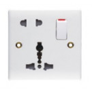 13A Switch Functional Sockets, 16A 2pin Socket, Universal Type, with Neon Light