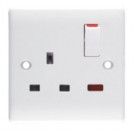 13A Switched Wall Socket, UK Wall Socket, Bs Wall Socket