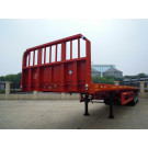 13m Tri Axle Flatbed Semi Trailer with Front Plate