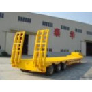 16m Three-Axle Heavy Duty Lowbed Flat Panel Semi Trailer (FTW9360)