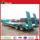 2-3 Axles 60 Tons 80 Tons Low Bed Trailer for Mechine Transport