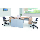 2 Person Melamine Staff Desk/Particle Office Table/Office Workstation (HF-E552)