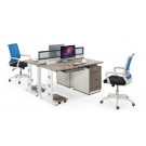 2 Seater Straight Workstation Open Office Cubicle Modern Partition (HF-CE012)