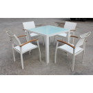 2-Years of Warranty Patio Furniture-Stacking Chair and Dining Table