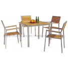 2-Years of Warranty Patio Teak Wood Dining Set (D540, S240)