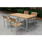 2-Years of Warranty Wooden Table and Chair for Restaurant and Garden (D560; S240)