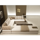 2014 Modern Leather Sofa Jfu-9