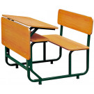 2014 New Arrival School Furniture Double Student Desk and Chair Set (SF-43D)