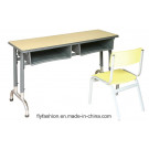 2014 New Cheap High Quality School Furniture Double Desk and Chair Set (SF-24D)