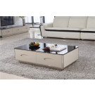 2015 Glass Coffee Table End Table White Center Table (CJ-191A)