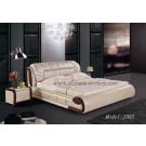 2015 Hot Sale Beds for Bedroom Leather Bed Furniture (J303)