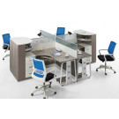2015 New Office Partition Workstation with Hutch (HF-CB004)