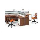 2015 New Office Partition Workstation with Metal Leg (HF-CB002)