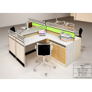 2015 New Wood Office Desk Connect by Double Steel Support Office Furniture