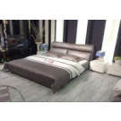 2015 Newest Square Double Bed Leather Bedroom Furniture (L880)