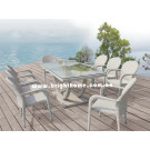 2015 U Shape Outdoor Rattan Dining Set