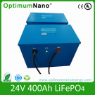 24V 400ah LiFePO4 Battery for Solar System UPS Energy Storage