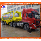 3 Axle 40ft 20ft ISO Chemical/ Fuel Tank Container Trailer