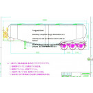 3 Axles, 60tons Cement Tanker Semi Trailer