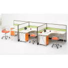 3 Seats Ergonomic Professional Useful Office Computer Workstation Furniture (HF-LTP007)