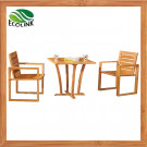3PCS Bamboo Chair Tea Table Set