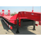 3axle 80ton Low Bed Semi-Trailer for Hot Heavy Duty