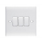 3gang1way Switch, Wall Switch, UK Switch, Bs Wall Switch