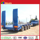 4 Axles 20ft 40ft Container Transport Gooseneck and Ladder Available Lowbed Semi Trailer