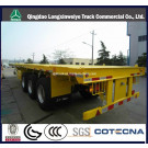 40" Container 3 Axles Flat Bed Semi Trailer