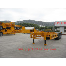 40 Feet Gooseneck Skeleton Three Axle Container Transportation Semi Trailer