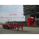 40 Hq Container Dumper Tipper Semi Trailer Entire Unloading