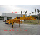 48 Feet Gooseneck Skeleton Three Axle Container Transportation Semi Trailer