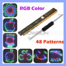 48 LED Colorful Double-Side Display Cycling Bicycle Bike DIY Spoke Wheel Light