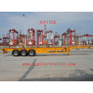 48feet Gooseneck Skeleton Three Axle Container Transportation Semi Trailer