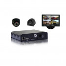4CH 4G/3G Mobile DVR with Inside/Side View Camera Security