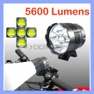 5 LED CREE Bike Bicycle Front Light with 5600 Lumens