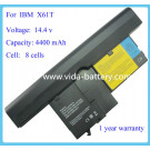 8 Cells 4400mAh Replacement Laptop Battery for IBM X61t
