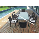 Aluminum Aluminium Dining Rattan Outdoor Garden Furniture