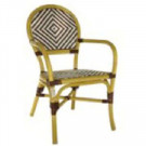 Aluminum Rattan Bamboo Looking Dining Chair (BC-08012)