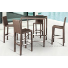 Aluminum Rattan Garden Highchair Outdoor Garden Furniture (B420)