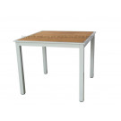 Aluminum Table Teak Wood Top Outdoor Furniture (D540)