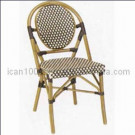 Aluminum Wicker Bamboo Look Dining Chair (BC-08004)