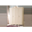 Antique Solid Wood Armoire Wardrobe/Four Door White Wardrobe in French Style (JB-8011A)