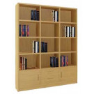 Bamboo Book Shelf Rack Office Shelf Bookcase Storage