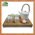 Bamboo Ceramic Tea Set