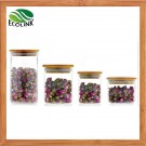 Bamboo Lid Glass Sealed Bottle