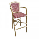 Bamboo Looking Barstool with Aluminum Frame (BC-08022)