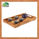 Bamboo Rectangle Shaped Tea Tray / Tea Plate with Handles