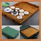 Bamboo Travel Ceramic Kung Fu Tea Set